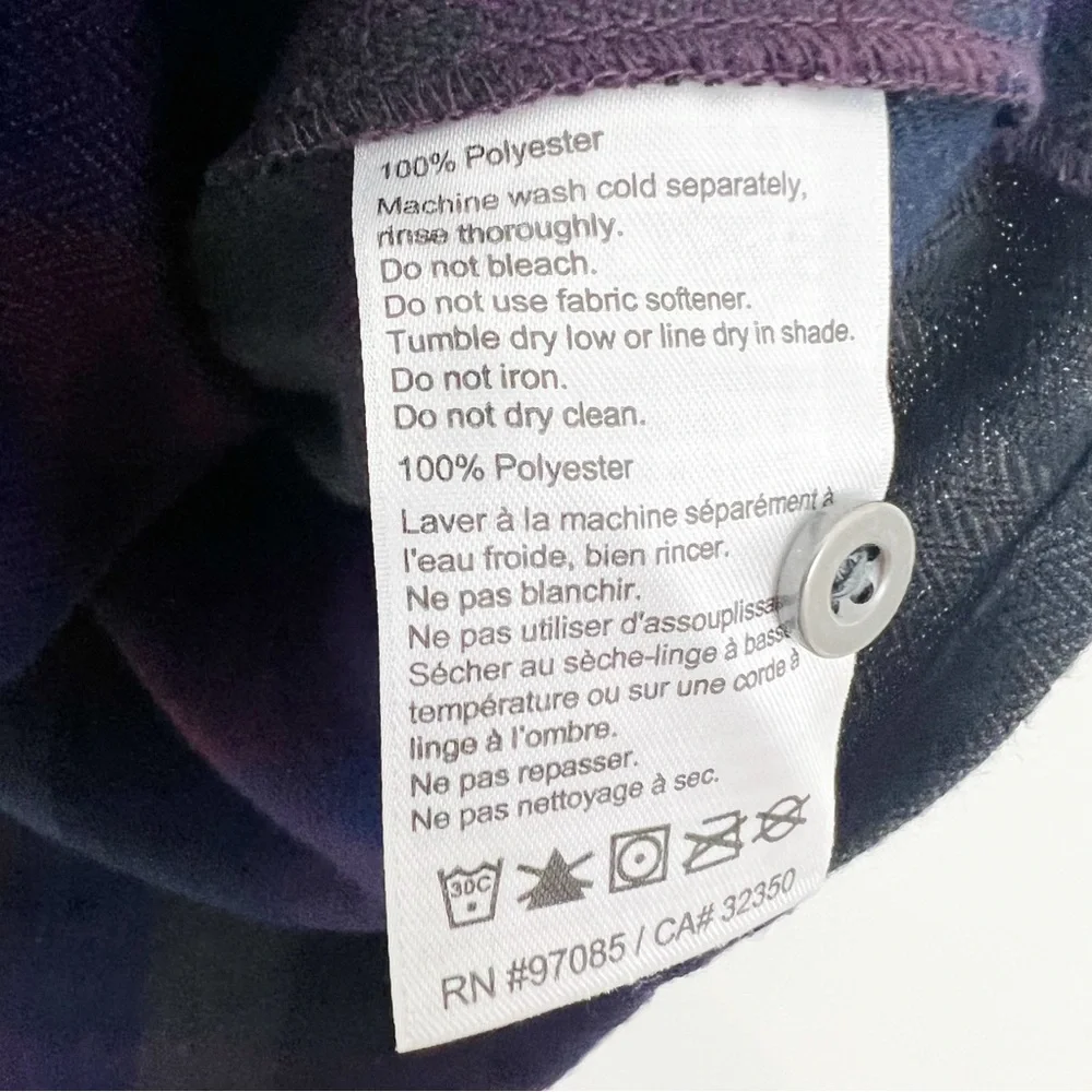 Outdoor Research Feedback Plaid Flannel Hooded BlackBerry Plaid Size XS